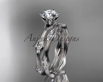 Bridal Rings Platinum Diamond Wedding Ring Engagement Ring Engagement set