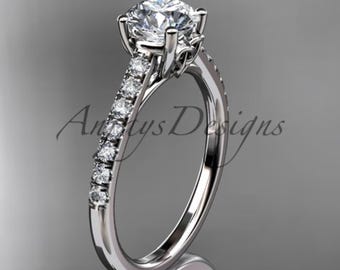 Celtic Trinity Knot Ring 1 Carat IGI Certified Round Lab Grown Diamond Engagement Ring Dainty Minimalist Ring