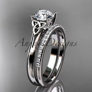Celtic trinity knot engagement ring best sale