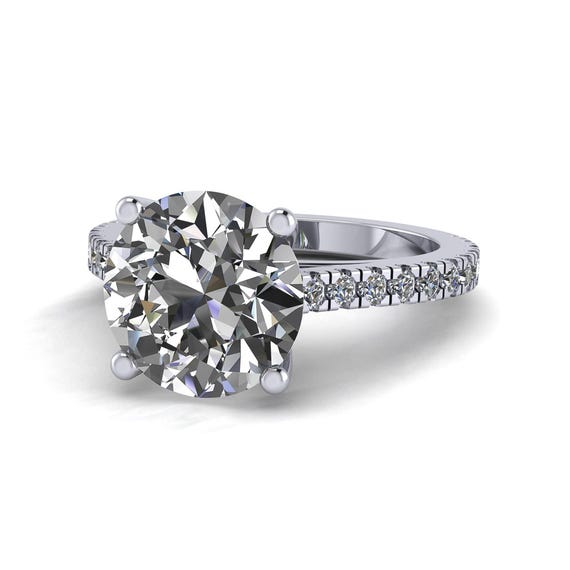 Carat F Color VS2 Clarity IGI Certified Round Ideal Cut Lab