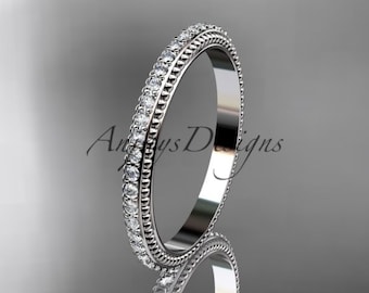 Bridal Rings 14kt white Gold Diamond Wedding Ring Engagement Ring Wedding band