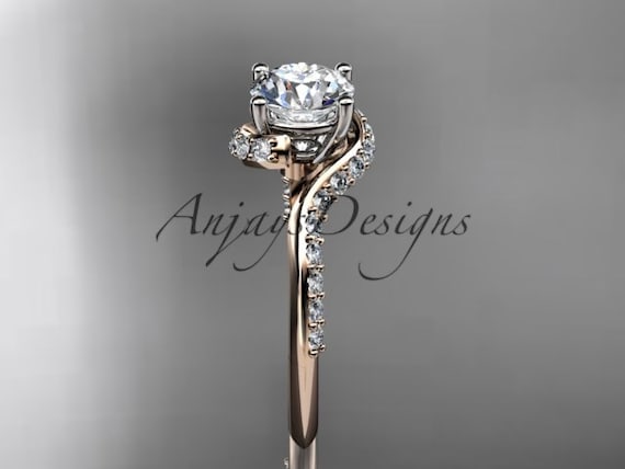 Rose Gold Diamond Wedding Ring JL AU RD RN 9279R