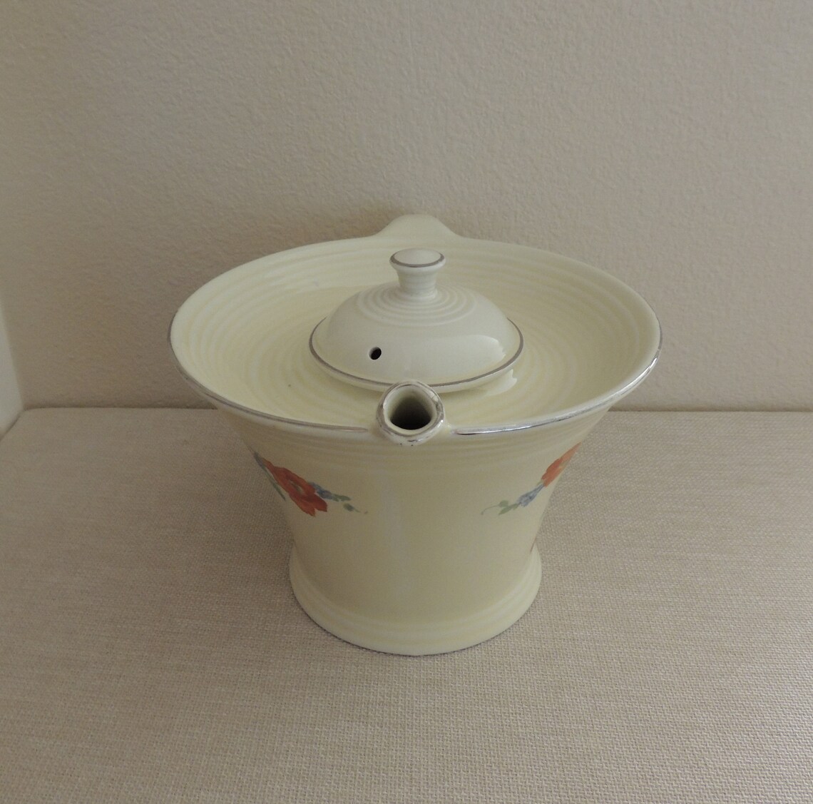 HALL USA MELODY Teapot Art Deco Design Orange Etsy
