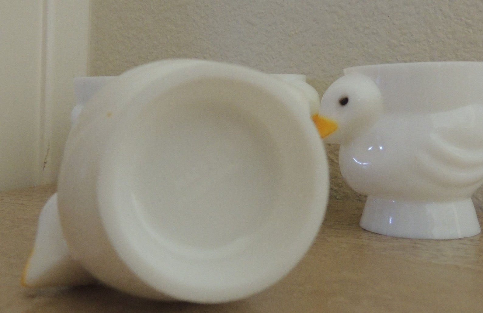 Vtg EGG CUPS Set of FOUR 4 Chick or Duck Plastic Egg Cups Etsy