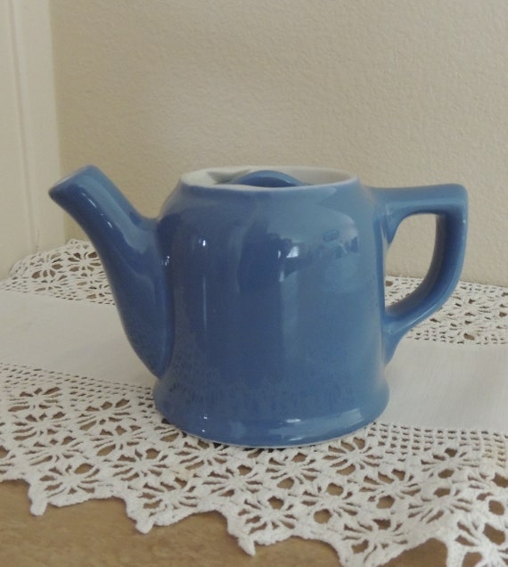 HALL TEAPOT SINGLE Serve Cornflower Blue Hall China Co. 1940s Etsy