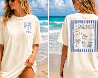 Custom Beach Vacation Group Shirt, Personalized Beach Crew Shirt, Family Trip Summer Vacation Tee, Vacay Family Beach Tees, Summer Shirt