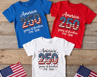 USA 250th Anniversary Shirt, 4th July Tee, USA 250th Anniversary Independence Day Shirts, 4th July 250th Year Shirts, 4th July Family Shirts