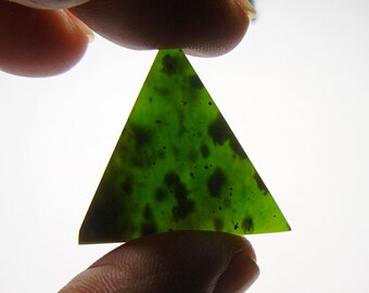 Australian Green Chrome Chalcedony preformed lapidary, slab: mirror polishh  (25266)