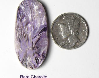 Rare Charoite preformed slab, mirror polish, chatoyant lavender, all natural (26016)