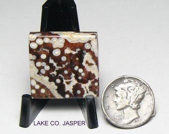 Lake Co Jasper, preformed sanded & shaped slab , natural colors, polished (26027)