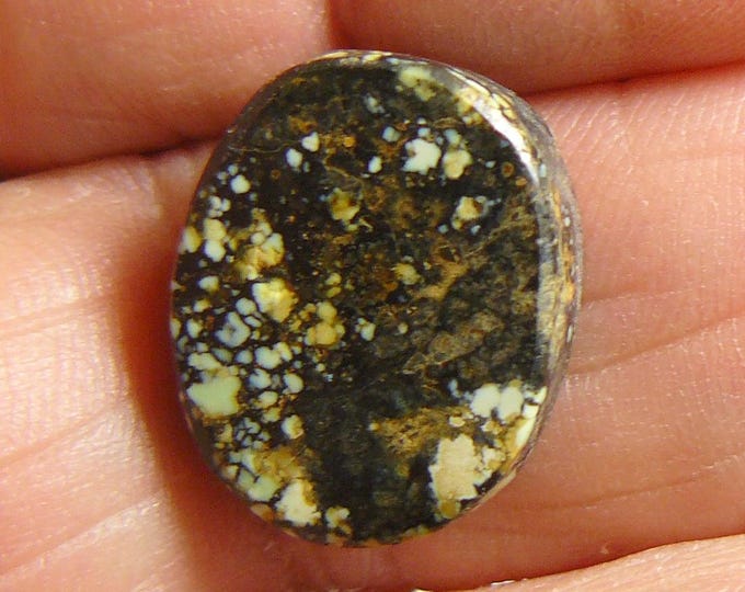 Polished Chalcosiderite Slab: Nevada Stone for Jewelry, Display (16x20x5mm, 14ct) (25244)