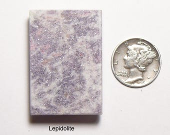 Pink Lepidolite Mica Slab: Stewart Mine Lithium Mineral, prefinished stone, mirror finish (25273)