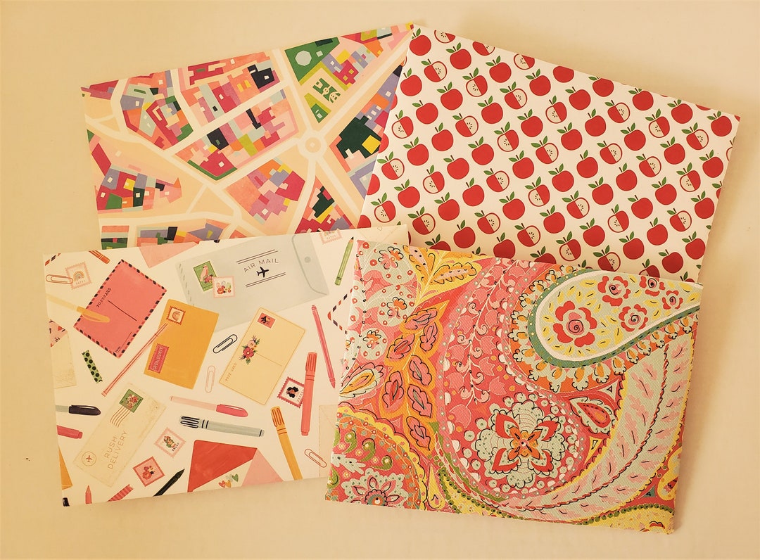 Handmade Colorful Stationery Envelopes Snail Mail Etsy