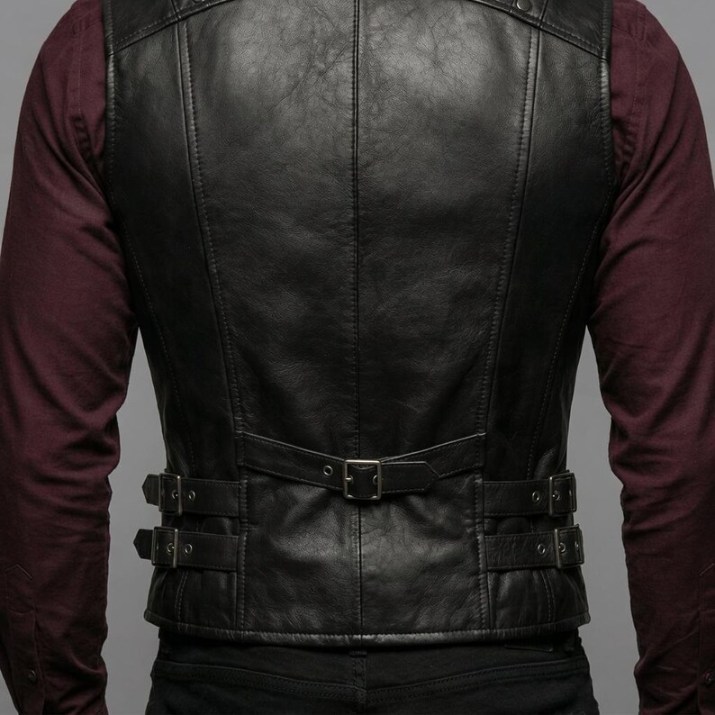 cosplay leather vest
medieval vest
larp leather armor
steampunk vest
mens leather vest
biker leather vest
viking leather vest
buckled leather vest
gift for him
gothic leather vest
gothic menswear
handmade leather
rocker leather vest
