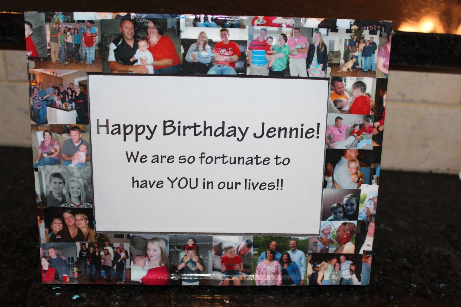 Unique Birthday Gift Personalized Frame Custom
