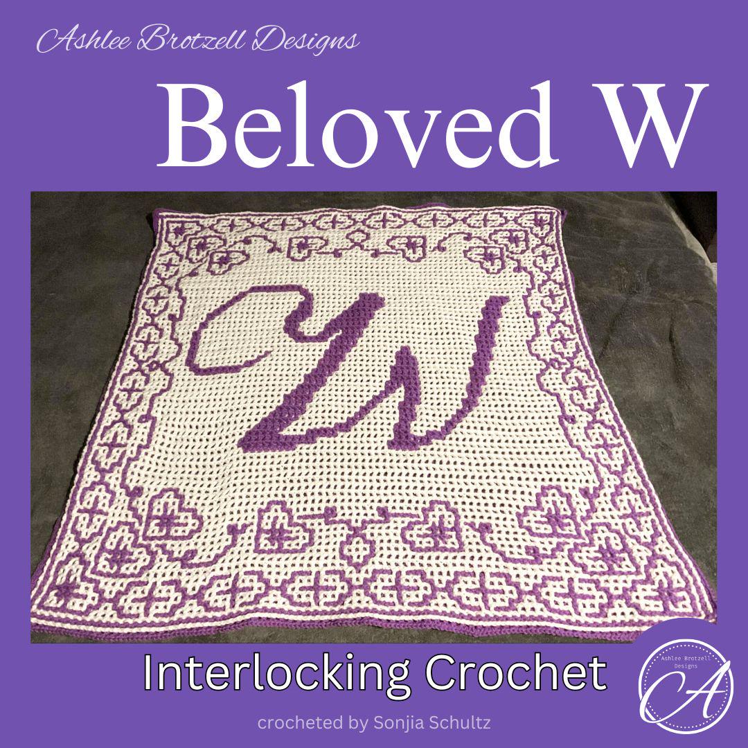 Beloved W Crochet Pattern: Interlocking & Mosaic Techniques Plus