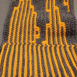 Braided Chain Mosaic Scarf Crochet Pattern and X-Marked image 6