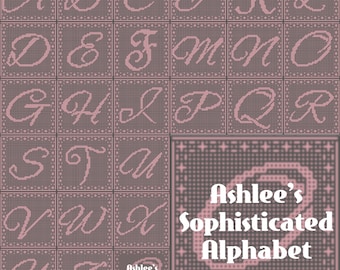 Sophisticated Alphabet Bundle, Interlocking (LFM) and Mosaic Crochet Patterns: A B C D E F G H I J K L M N O P Q R S T U V W X Y Z & Squares