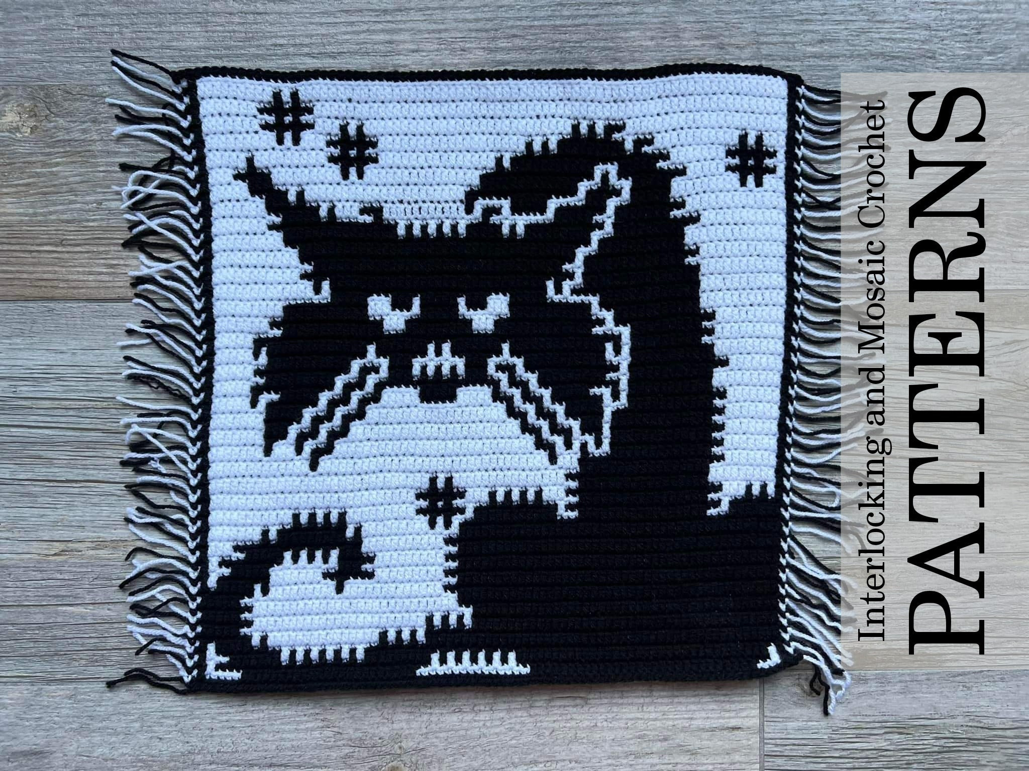 Shamrock ★ Cat　オーダー October Cat Crochet Pattern: Mosaic & Interlocking Techniques (PDF