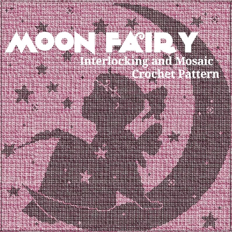 Moon Fairy  Locked Filet Mesh Interlocking and Mosaic image 1