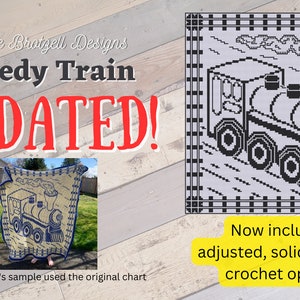 Crochet Pattern: Speedy Train Locked Filet Mesh image 2