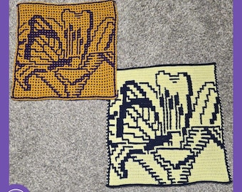 July Butterfly Crochet Pattern: Mosaic & Interlocking Techniques (PDF) from 2026 A Year of Butterflies