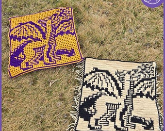 May Dragon Crochet Pattern: Mosaic & Interlocking Techniques (PDF) from 2025 A Year of Dragons