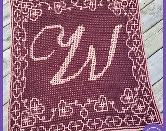 Beloved W Crochet Pattern: Interlocking & Mosaic Techniques Plus Left-Handed (PDF Download)