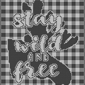 Wild and Free Moose Locked Filet Mesh Interlocking and Mosaic Crochet Buffalo Plaid Throw Blanket Pattern image 3