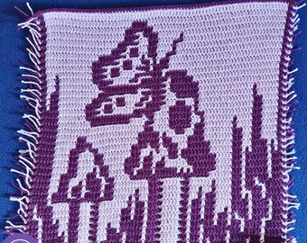 May Butterfly Crochet Pattern: Mosaic & Interlocking Techniques (PDF) from 2026 A Year of Butterflies