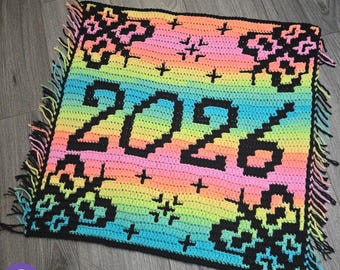 Ashlee's 2026 Block (Butterflies) Crochet Pattern: Interlocking & Mosaic Techniques (PDF)