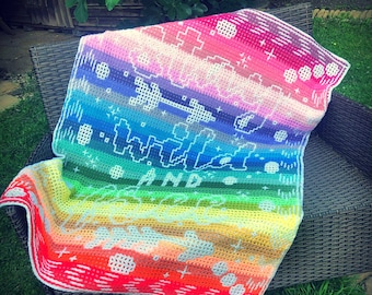 Wild and Free, Crochet Pattern: Mosaic & Interlocking Techniques (PDF)