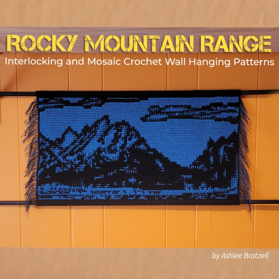Rocky Mountain Range Wall Hanging, Crochet Pattern: Interlocking