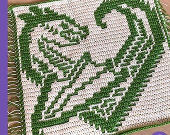 November Dragon Crochet Pattern: Mosaic & Interlocking Techniques (PDF Download) from 2025 A Year of Dragons