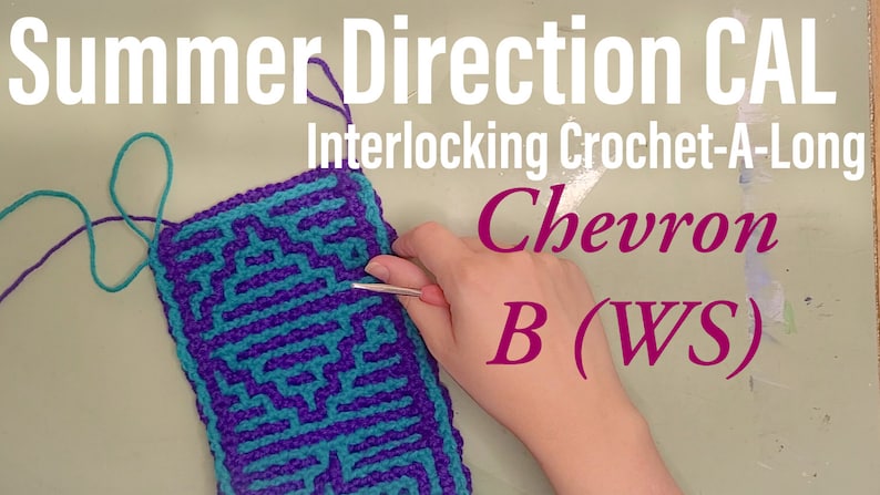 Summer Direction CAL Crochet-A-Long Interlocking Locked Filet Mesh / LFM and Overlay Mosaic written instructions and charts image 4