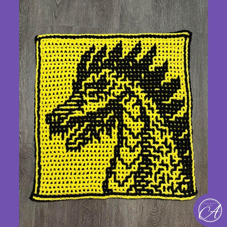 Kbc Pattern February Dragon Crochet Pattern: Mosaic & Interlocking Techniques (PDF ...
