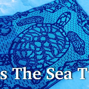 Bubbles the Sea Turtle Crochet Pattern in 3 colorwork options: interlocking, overlay mosaic & solid overlay mosaic. Written pattern charts image 2