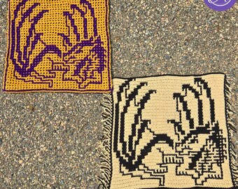 August Dragon Crochet Pattern: Mosaic & Interlocking Techniques (PDF Download) from 2025 A Year of Dragons