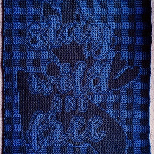 Wild and Free Moose Locked Filet Mesh Interlocking and Mosaic Crochet Buffalo Plaid Throw Blanket Pattern image 2