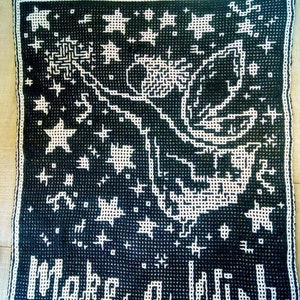 Make a Wish Locked Filet Mesh Interlocking and Mosaic Crochet Throw Blanket Patterns image 3