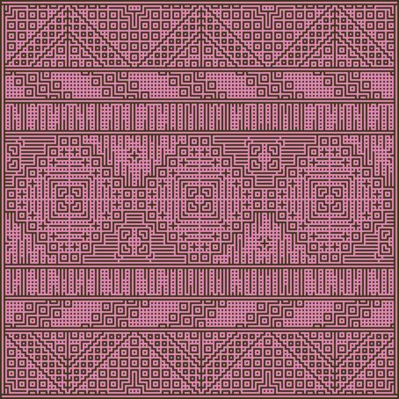 Abstract Princess Blanket, Crochet Pattern: Interlocking & Mosaic ...