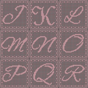 Sophisticated Alphabet Bundle, Interlocking LFM and Mosaic Crochet Patterns: A B C D E F G H I J K L M N O P Q R S T U V W X Y Z & Squares image 9