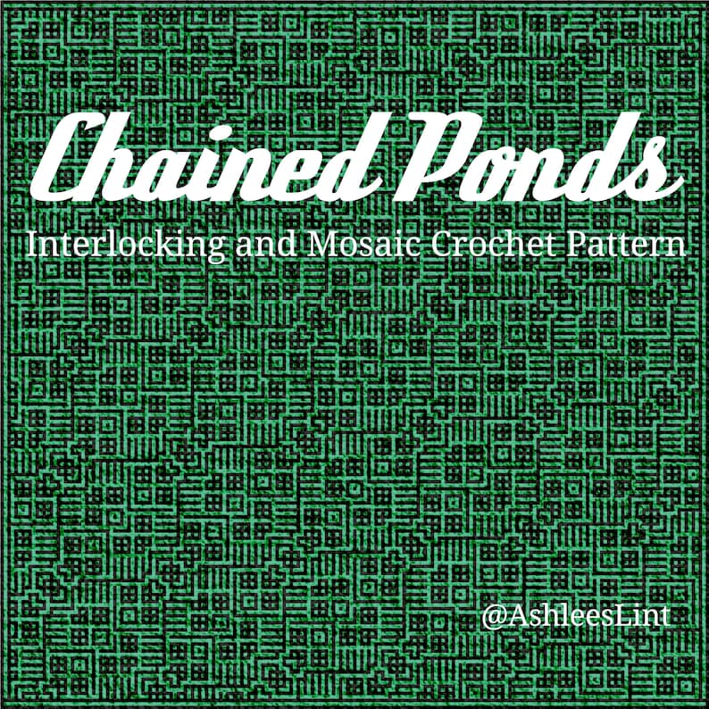 Crochet Patterns: Chained Ponds Bundle  Blanket and Pillow image 1