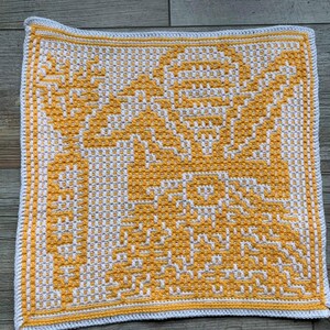 Crochet Pattern: April Gnome Interlocking LFM and Mosaic Crochet Patterns for Oversized Afghan Square image 3
