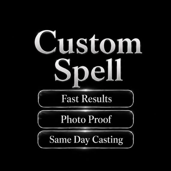 Custom SPELLs Casting & Pay a Witch | Personalized Ritual for Your Exact Intention | Same Day Spell Work