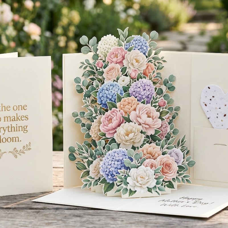 Handmade Greeting Cards With Flowers - Etsy