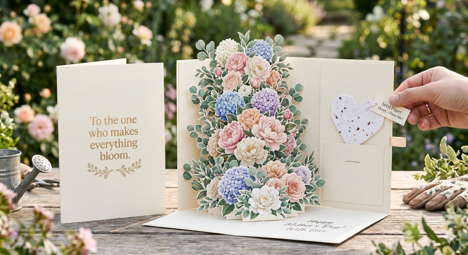 Floral Pop up Card Template, 3D Flower Greeting Card, Mother's Day ...