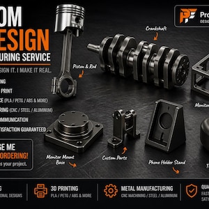 Custom 3D Design from Your Idea | STL File for 3D Printing | CAD Modeling Service