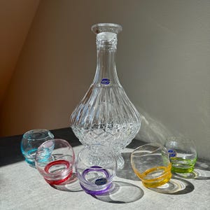 Crystal Bohemia Decanter Set - Etsy