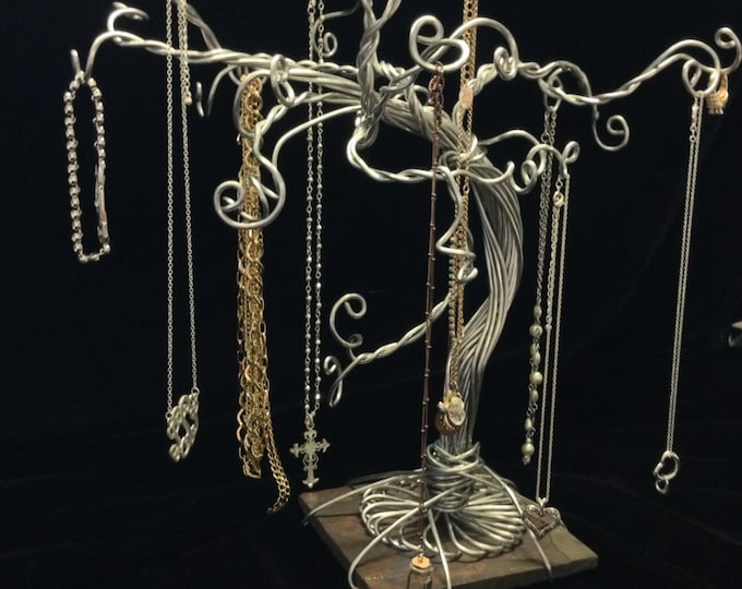 Jewelry Tree Stand Necklace Organizer Bracelet Display Ring Etsy